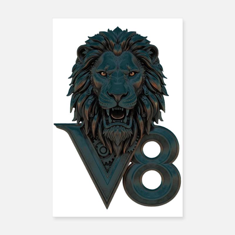 V8 Poster 20 x 30 cm