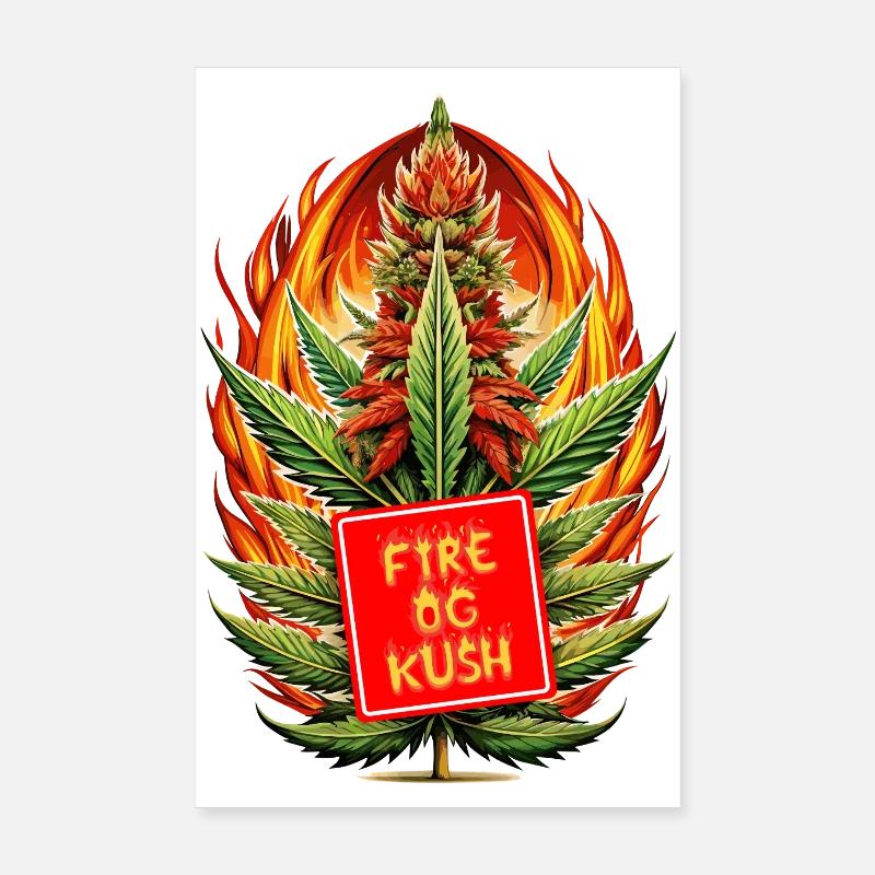 Fire Og Kush Poster 20x30 cm