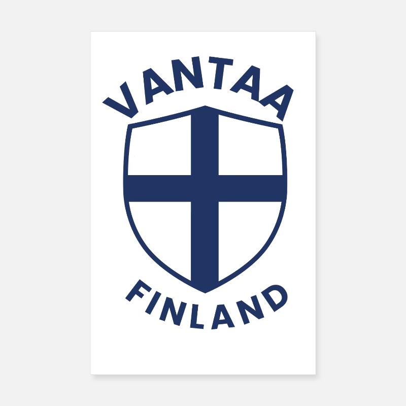 Vantaa-Schild Finnlands Poster 20x30 cm