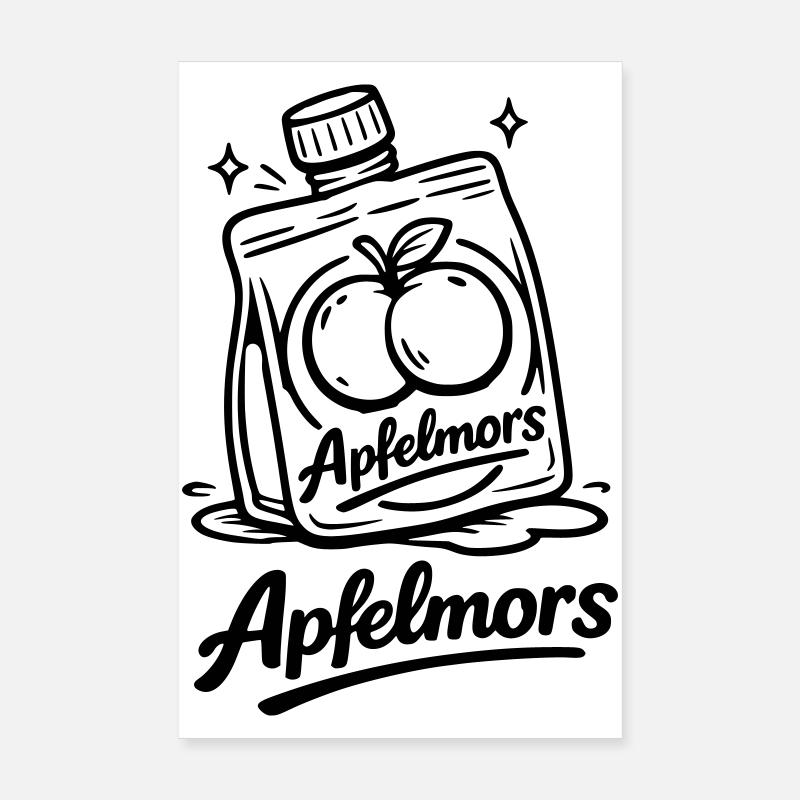 Apple Mors Butt Poster 20 x 30 cm