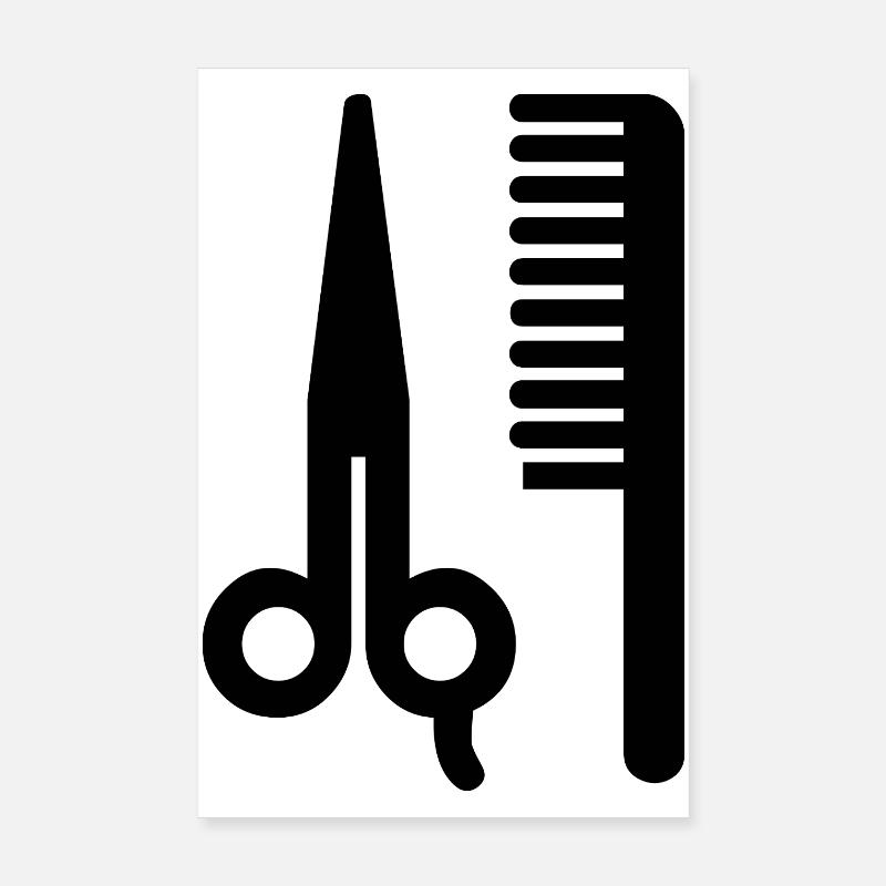 Friseur Poster 20x30 cm
