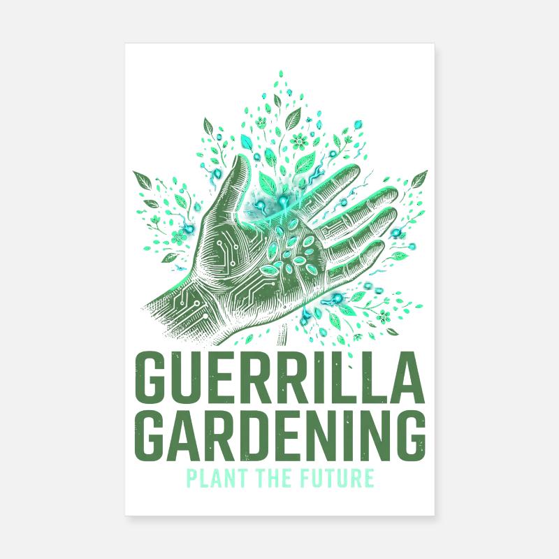 Jardinage de guérilla Poster 20 x 30 cm