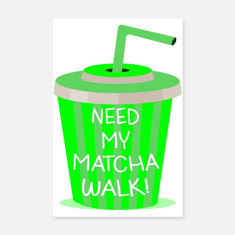 Matcha Walk Poster 20 x 30 cm