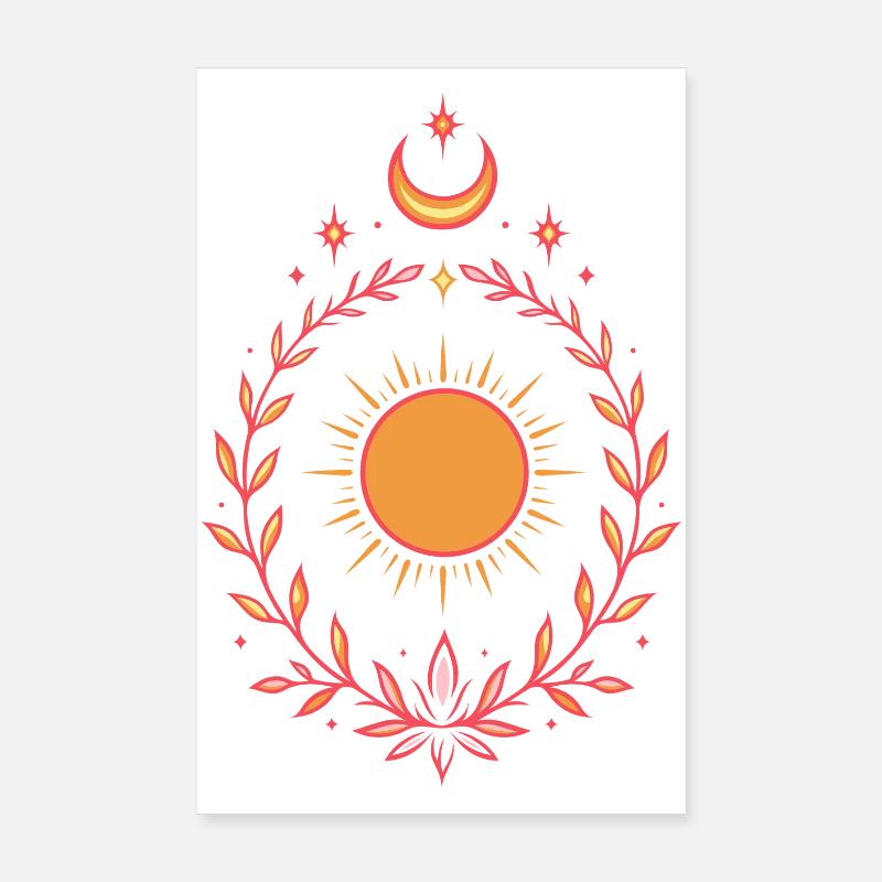 Soleil d’été – Boho Litha Design Poster 20 x 30 cm