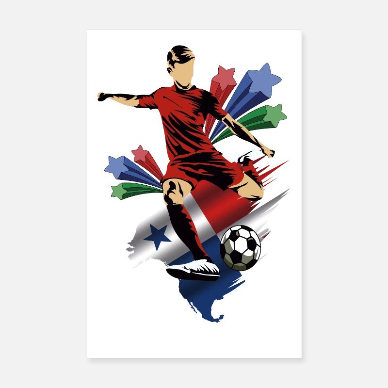 Panama - Panama - Flags Poster 8" x 12" (20x30 cm)