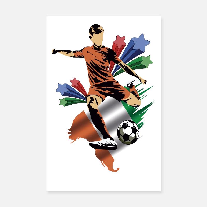 Costa de Marfil - Côte d’Ivoire - Drapeau Poster 20 x 30 cm