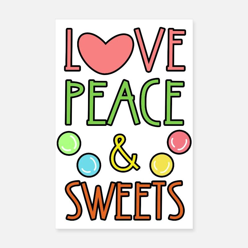 Sweets Statement Dessert Sugar Candy Poster 8" x 12" (20x30 cm)