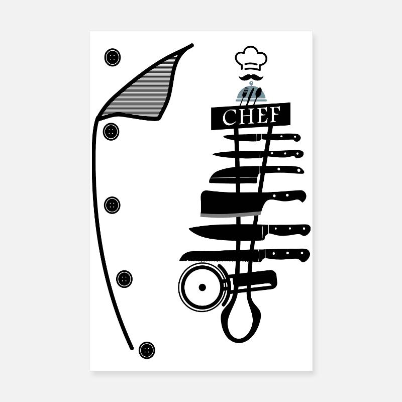 Chef Poster 8" x 12" (20x30 cm)