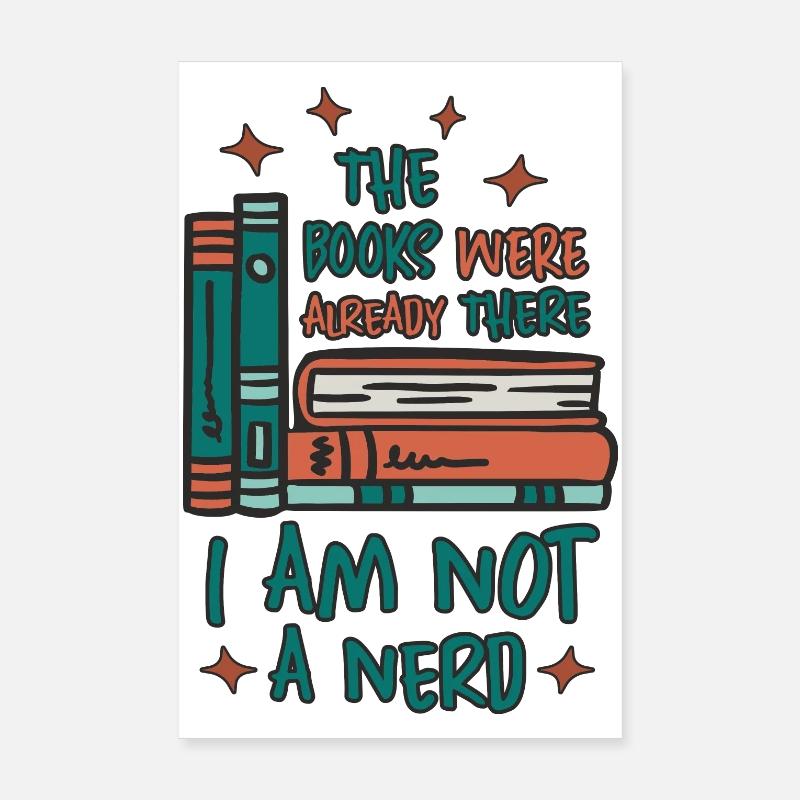 Books Worm Poster 8" x 12" (20x30 cm)