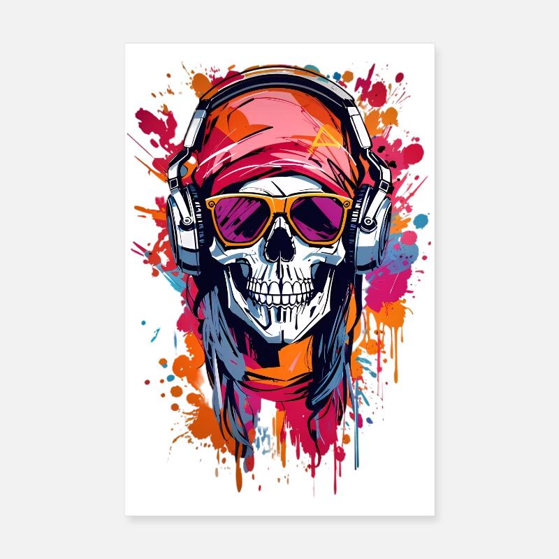 Cool skull Poster 8" x 12" (20x30 cm)