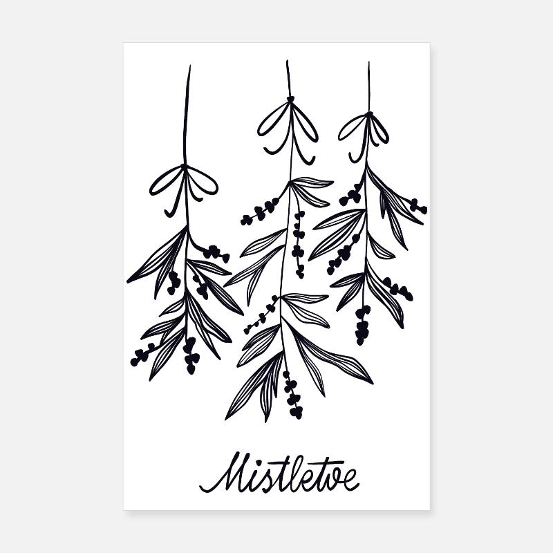 Mistletoe Poster 20 x 30 cm