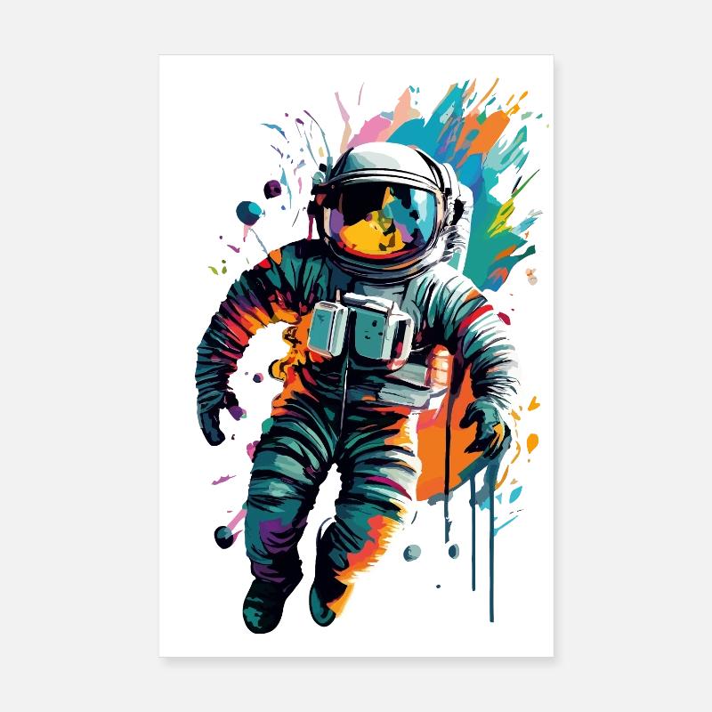 Astronaut in Space Space - Astronaut Space Poster 8" x 12" (20x30 cm)