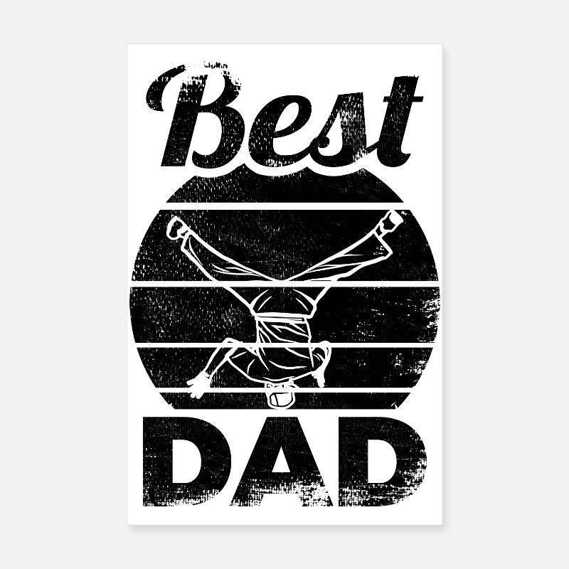 Bester Breakdance Dad Poster 20x30 cm