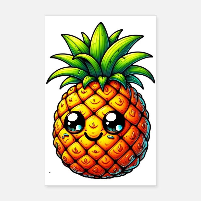 Pineapple Poster 8" x 12" (20x30 cm)