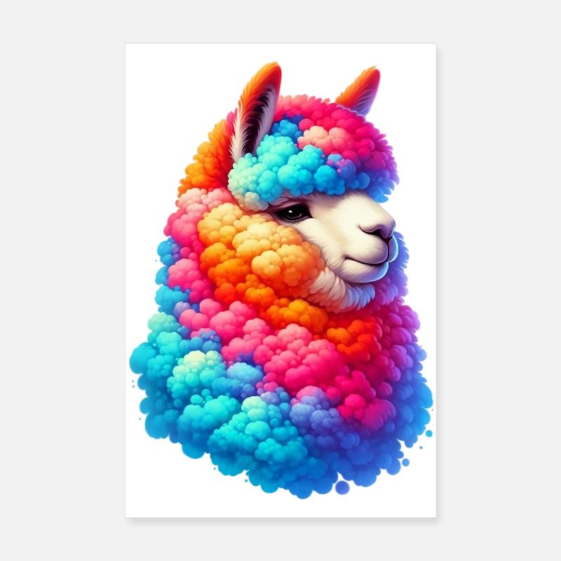 Alpaca Poster 8" x 12" (20x30 cm)