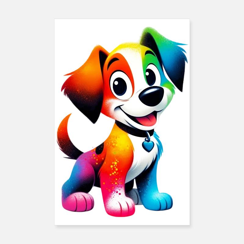Dog Poster 8" x 12" (20x30 cm)