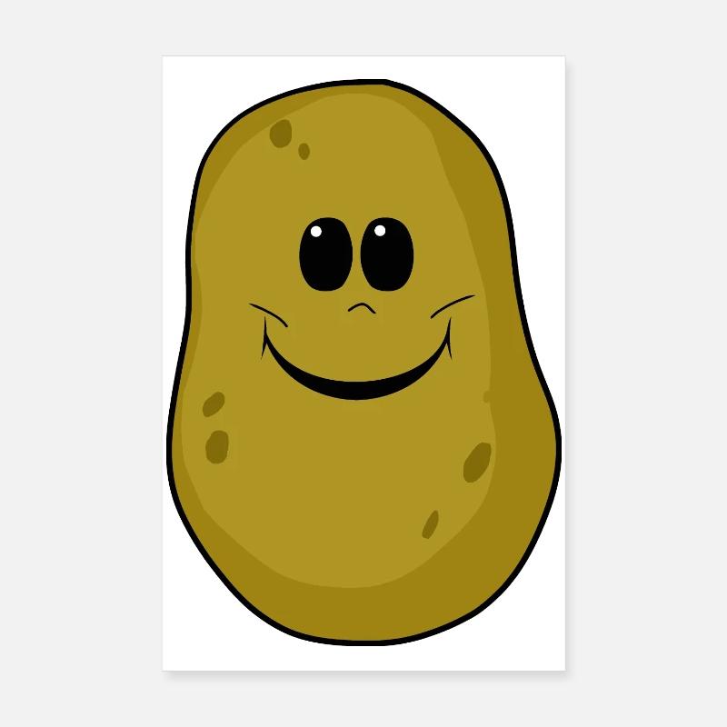 Carp Spoon Potatoes Poster 8" x 12" (20x30 cm)