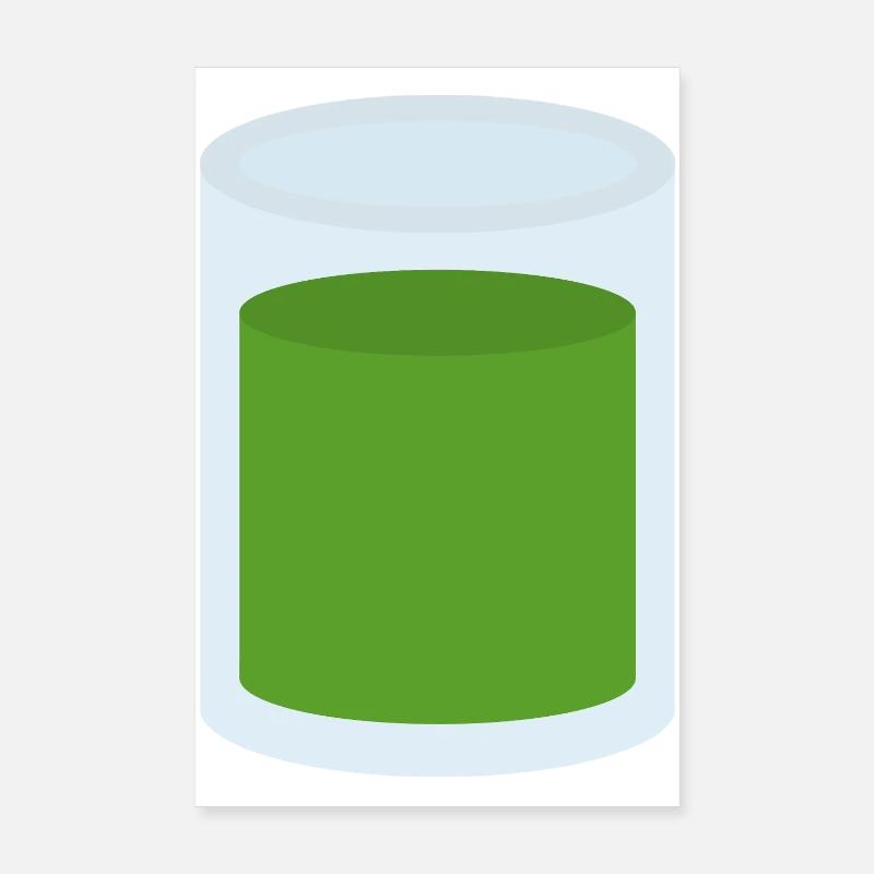 Jus vert en verre Poster 20 x 30 cm