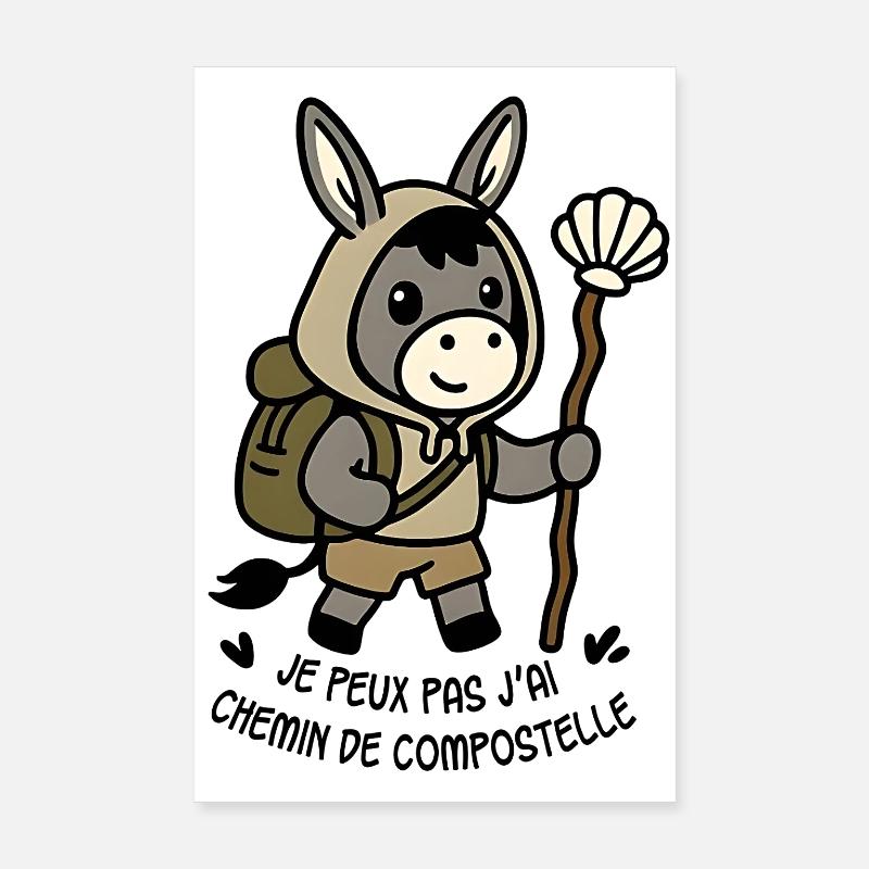 Ich kann nicht, ich habe einen Weg von St. Poster 20x30 cm