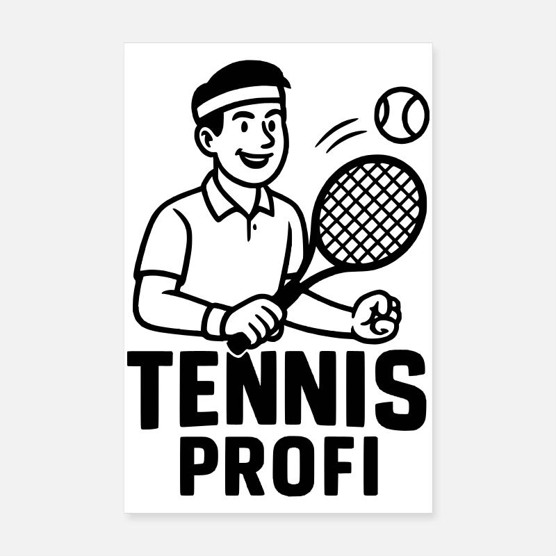Tennis professionnel Poster 20 x 30 cm