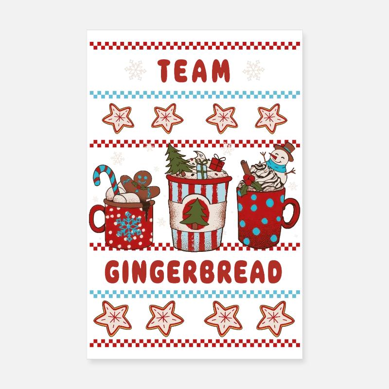 Team Gingerbread Poster 20x30 cm