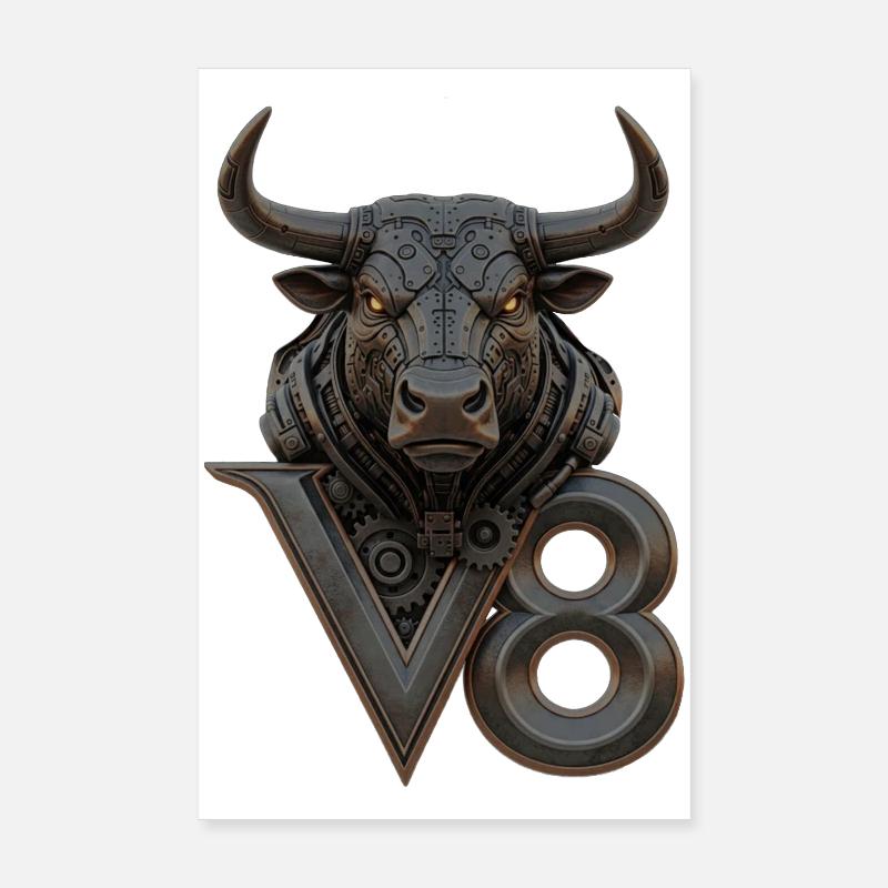 V8 Poster 20 x 30 cm