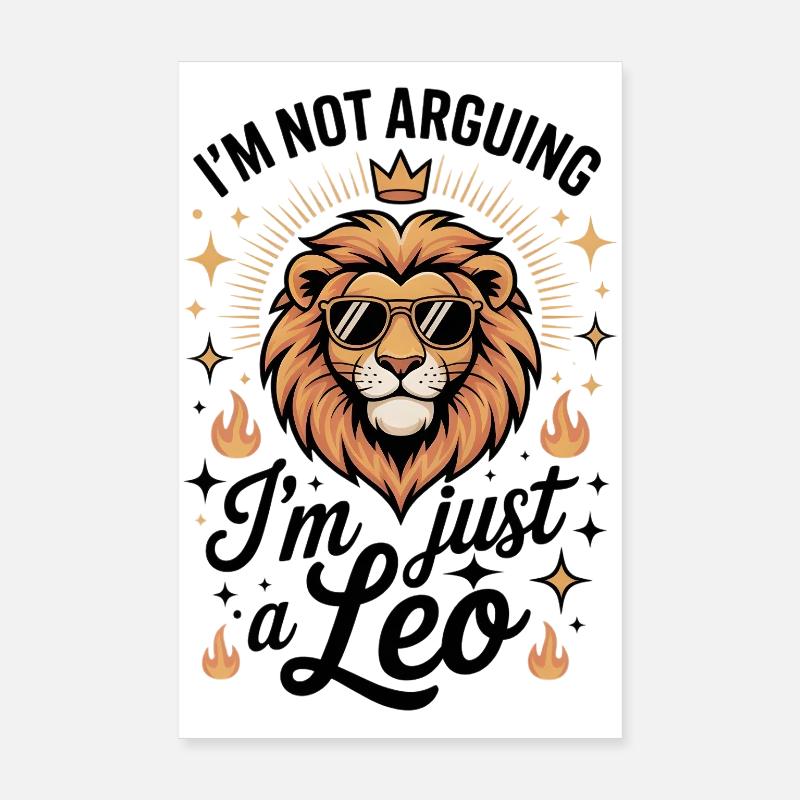 Ich behaupte nicht, dass ich nur ein Löwe bin – Lustiger Sternzeichen-Löwe Poster 20x30 cm