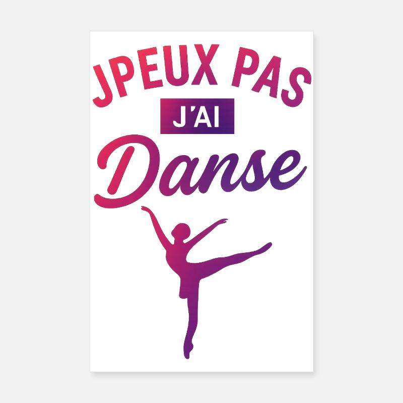 I Can't I Danced — Deliciously Pop Poster 20x30 cm