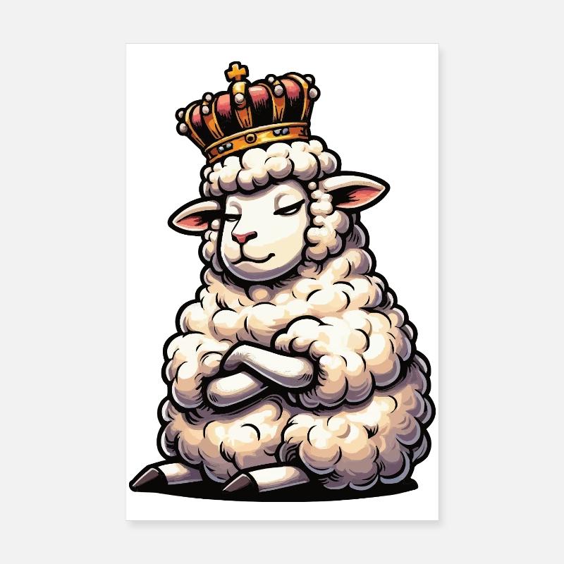 Schaf Schafe Schäfer Schafhalter Schafbock Poster 20x30 cm