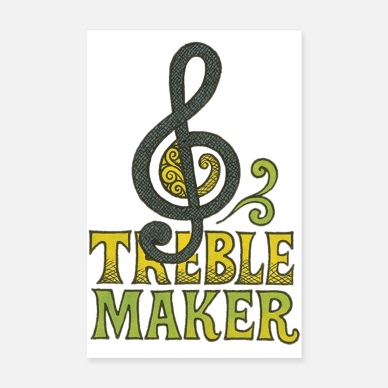 Treble Maker Logo Tee Poster 8" x 12" (20x30 cm)