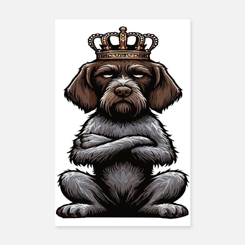 Deutsch Drahthaar Deutsch-Drahthaar Besitzer Poster 20x30 cm