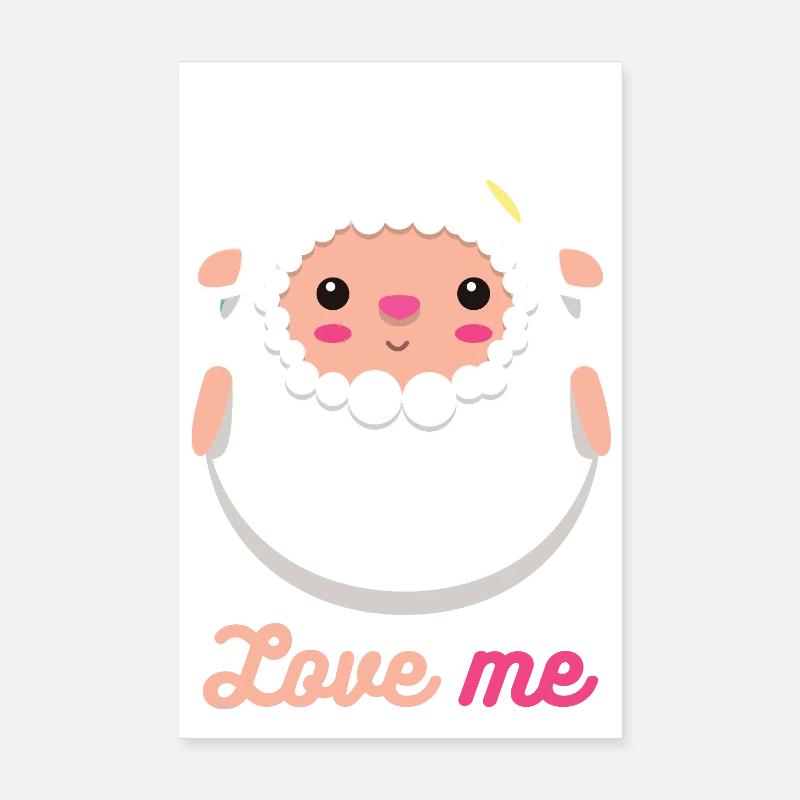 sheep - Poster 8" x 12" (20x30 cm) - white