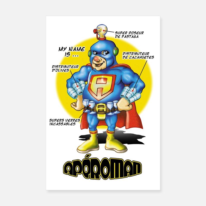 apéroman Poster 20x30 cm