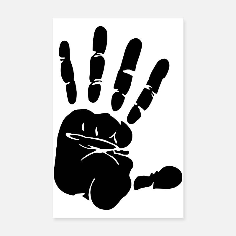 Limited - black hand - gift - idea Poster 8" x 12" (20x30 cm)