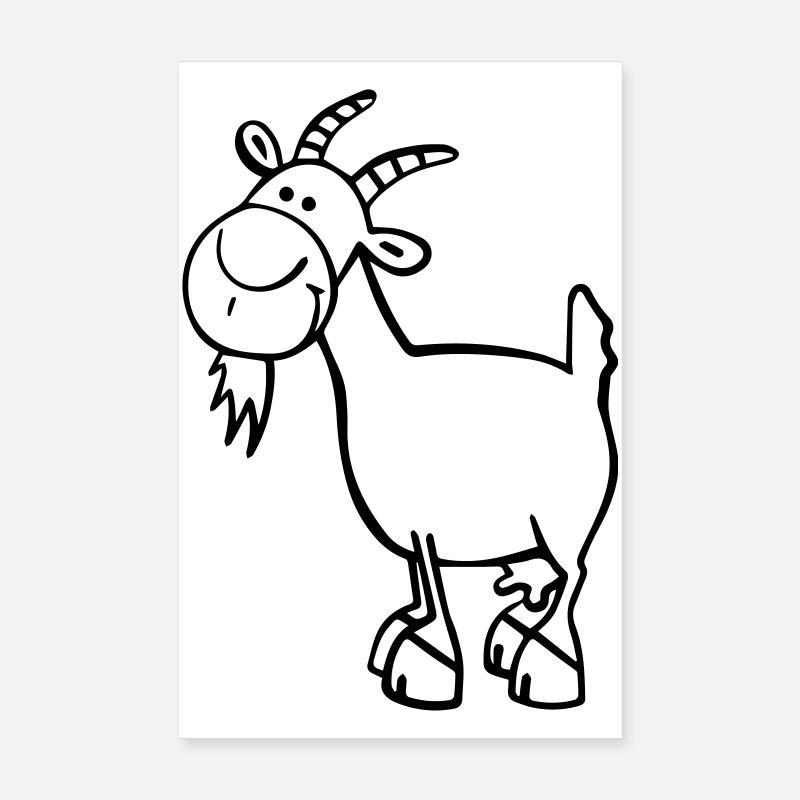 Chévre Poster 20 x 30 cm