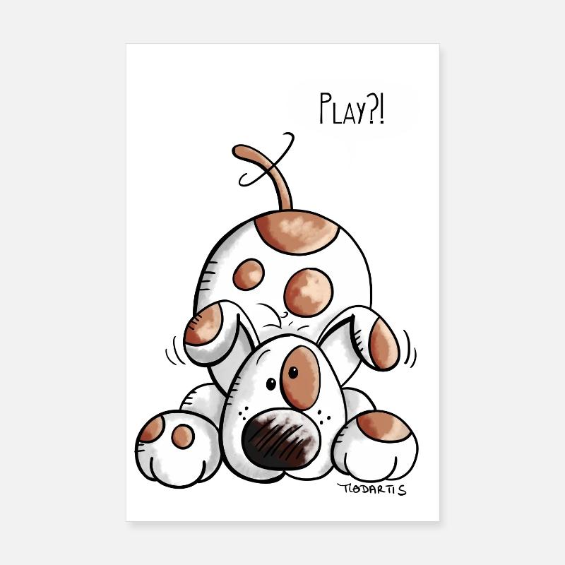Happy Hundchen Poster 20x30 cm