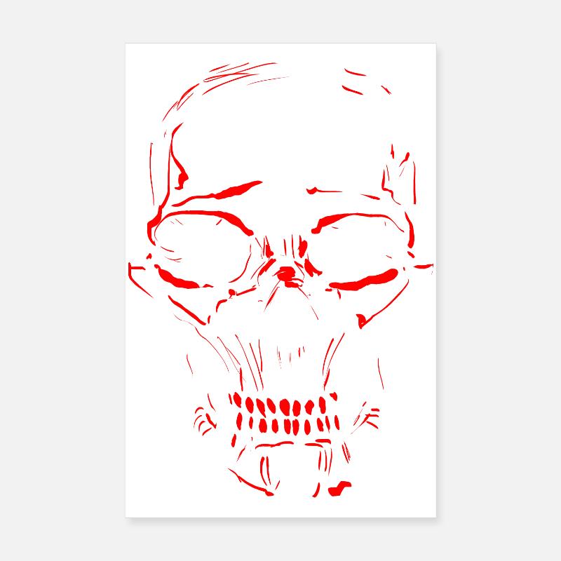 crâne Poster 20 x 30 cm
