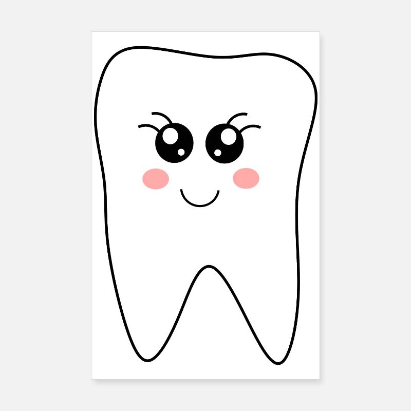Tooth, Teeth, Dentist Gift Poster 8" x 12" (20x30 cm)