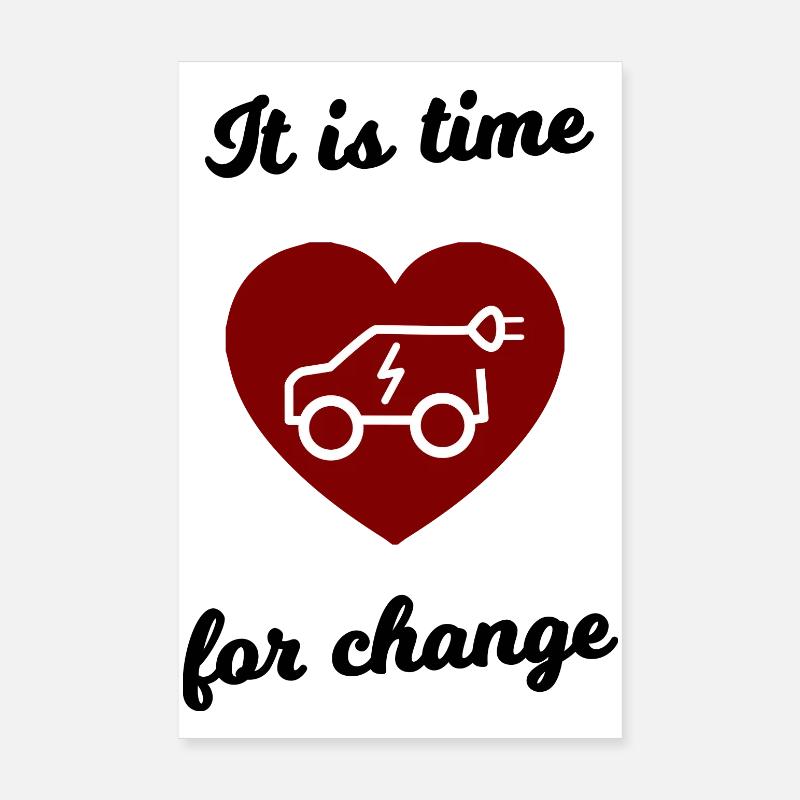 Voitures électriques Poster 20 x 30 cm