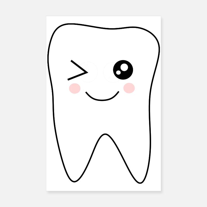 Tooth, Teeth, Dentist Gift Poster 8" x 12" (20x30 cm)