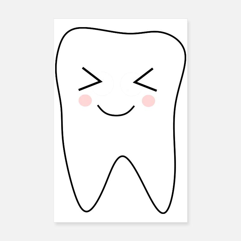 Tooth, Teeth, Dentist Gift Poster 8" x 12" (20x30 cm)