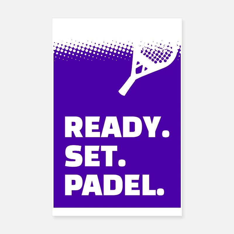 Padel Game Statement Training Tournament Racket Padel Poster 8" x 12" (20x30 cm)