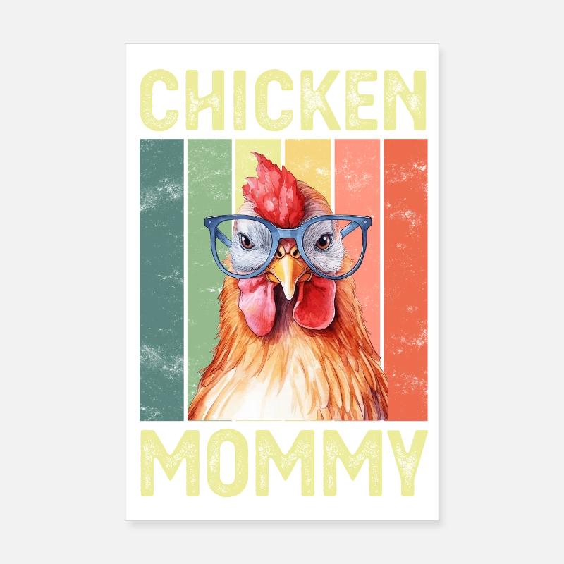 Chicken Chickens Poster 8" x 12" (20x30 cm)