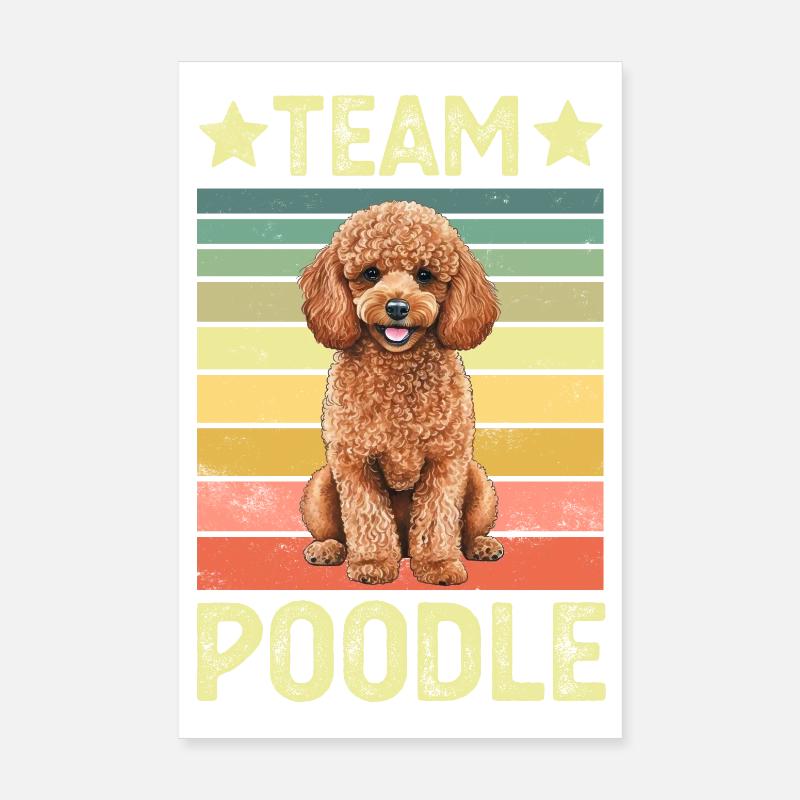 Dog Poodle Poster 8" x 12" (20x30 cm)