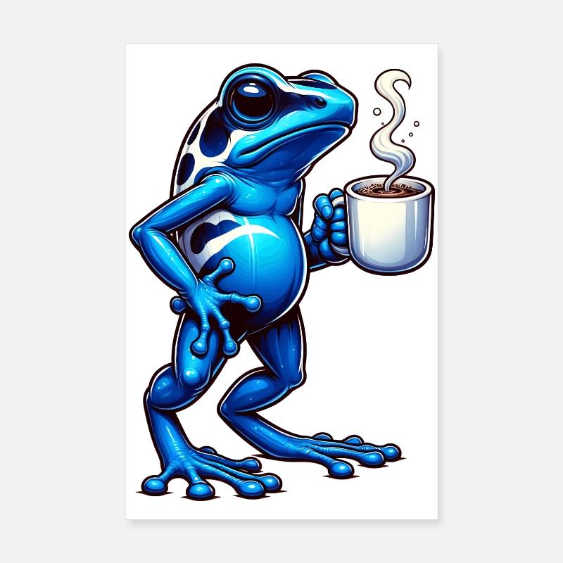 Café Poison Frog Poster 20 x 30 cm