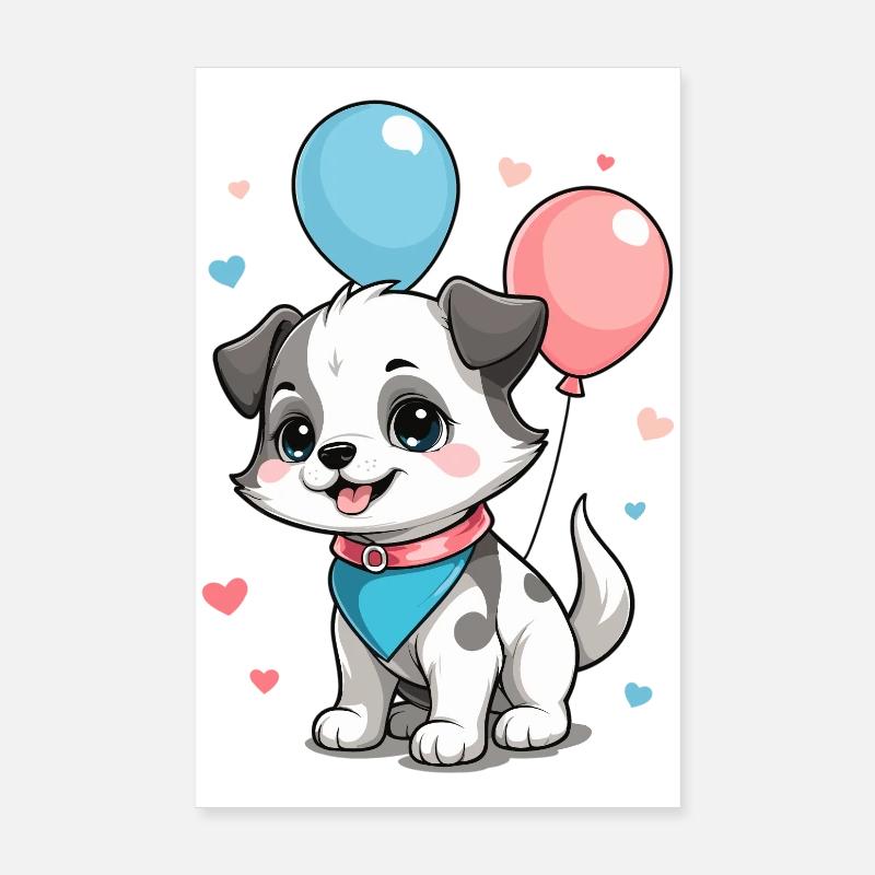 Chien mignon Poster 20 x 30 cm