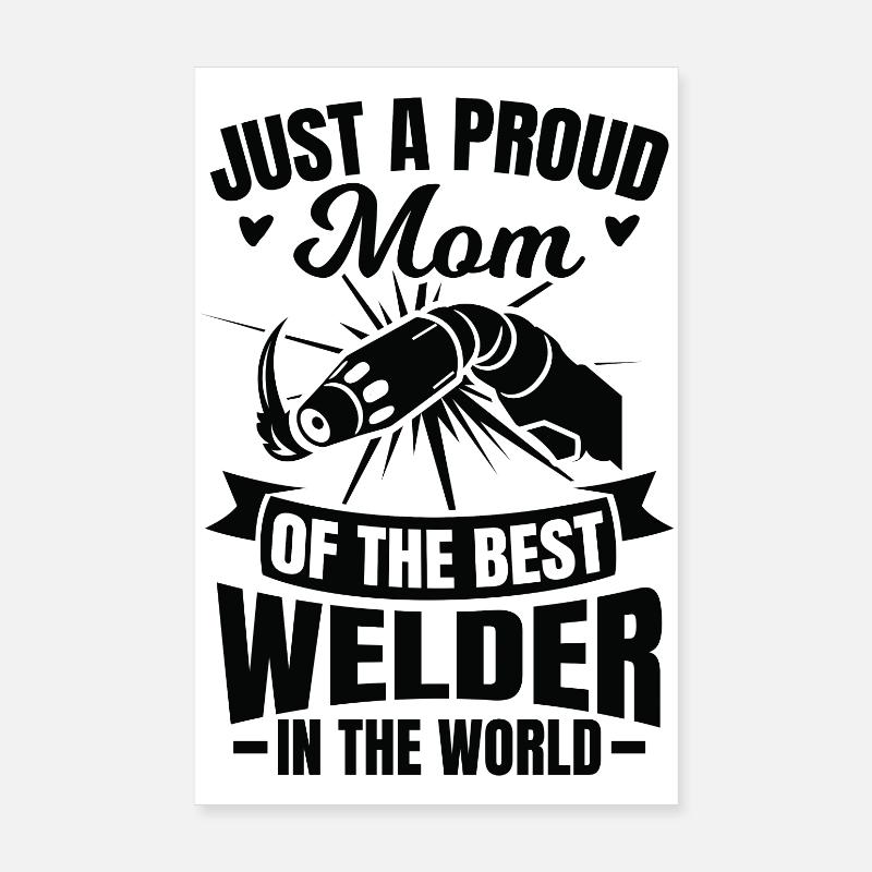 Maman soudeuse Poster 20 x 30 cm