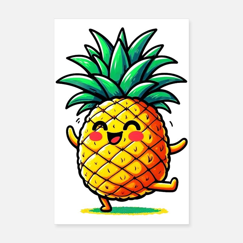 Ananas Poster 20 x 30 cm