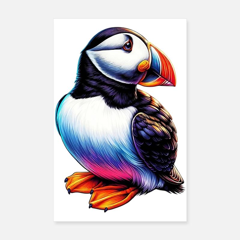 Macareux Poster 20 x 30 cm