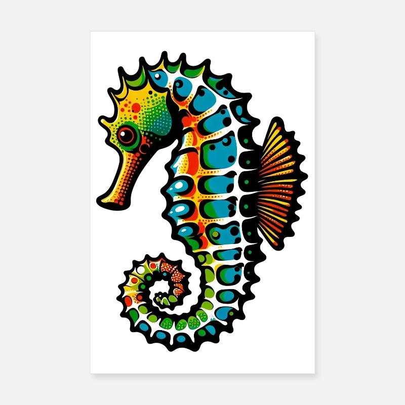 Seepferdchen Poster 20x30 cm